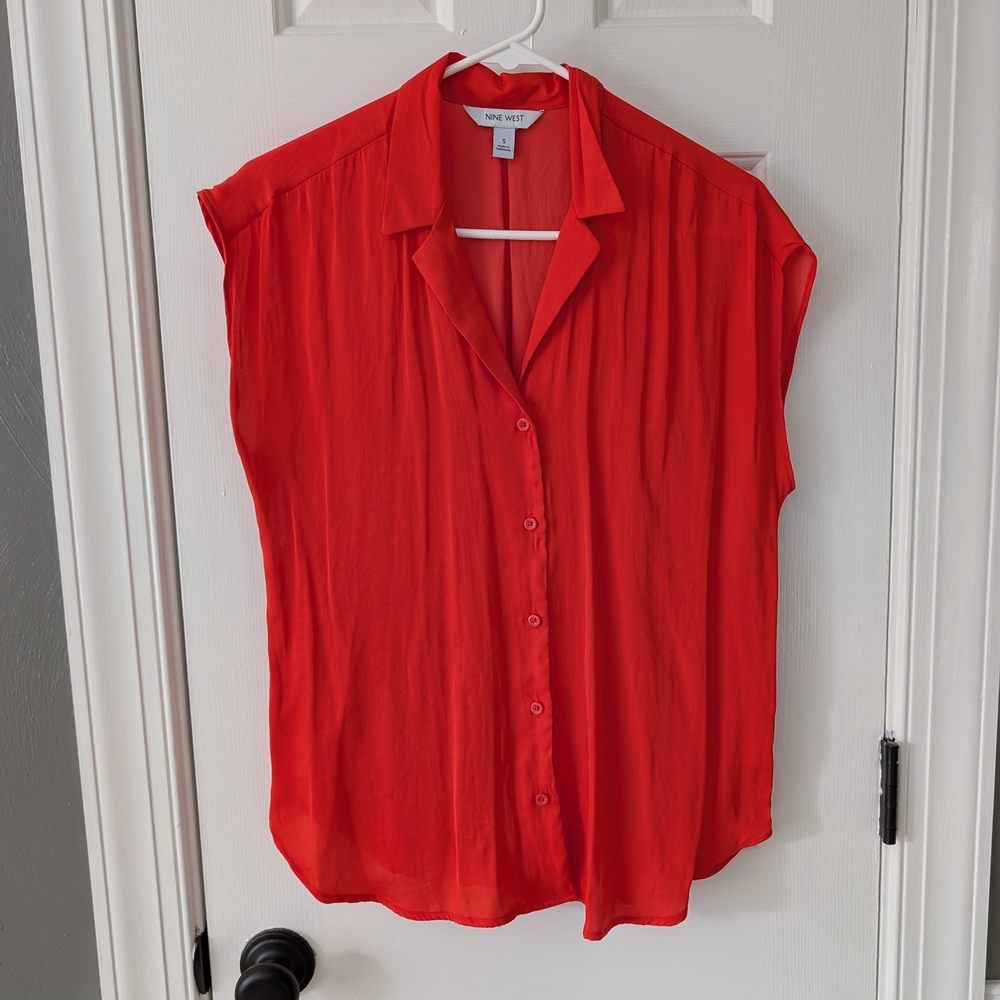 Nine West Orance Button-Up Blouse